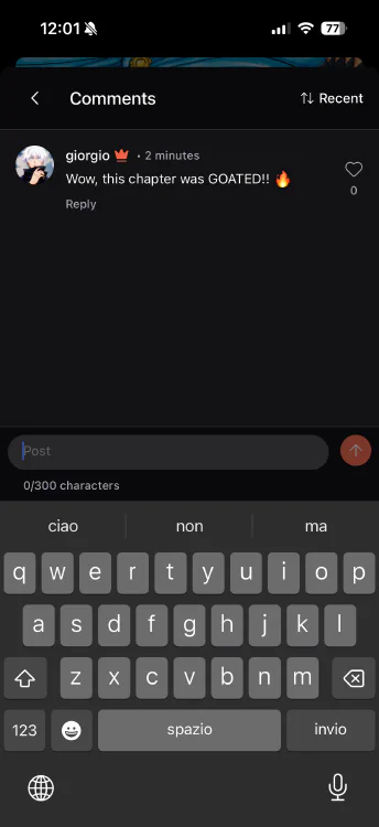 Comentarios en Capítulos