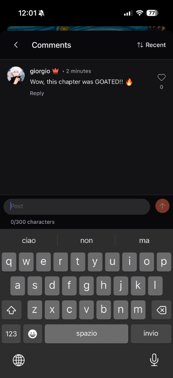 Comentários de Capítulos