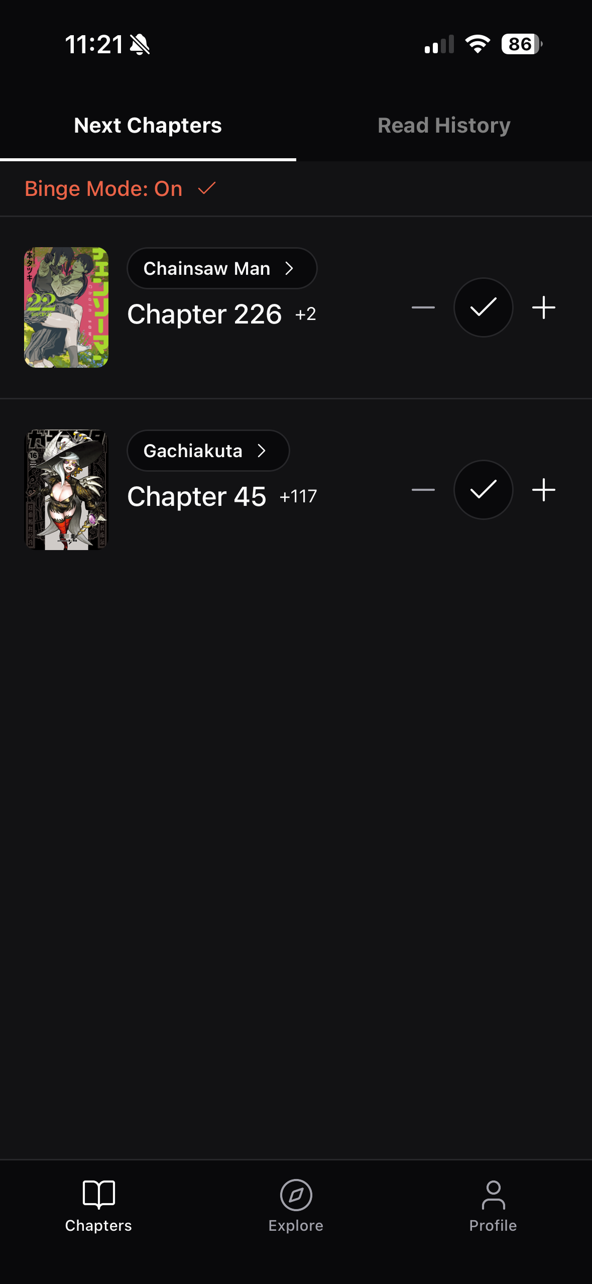 Modo de Leitura Maratona