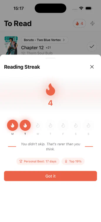 Reading Streak