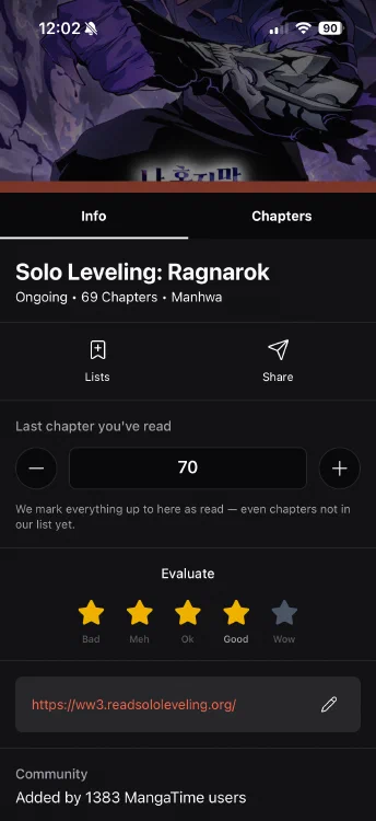 Set last read chapter on the manga detail page