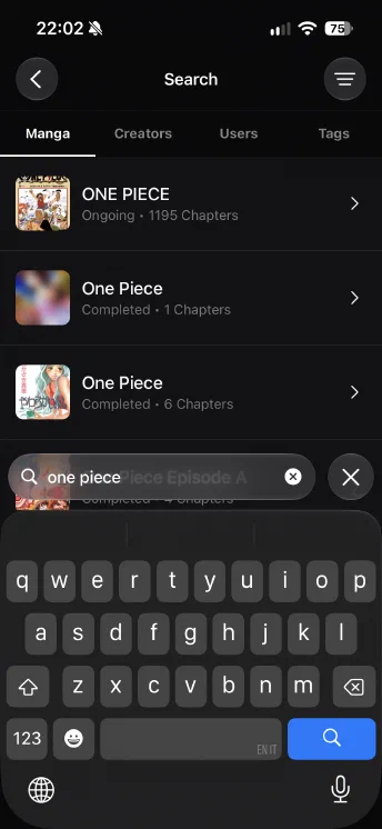 A tela de busca nativa atualizada no iOS