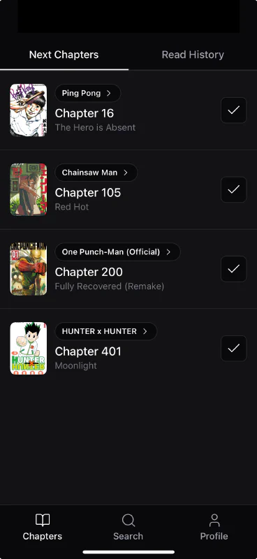 Captura de tela do MangaTime