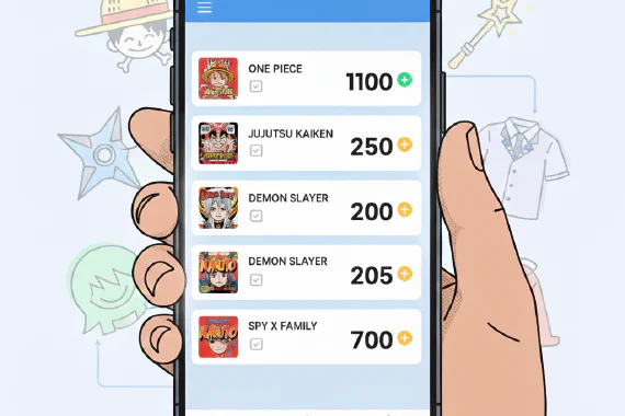 Suivez les chapitres de manga à travers les séries sans tableurs